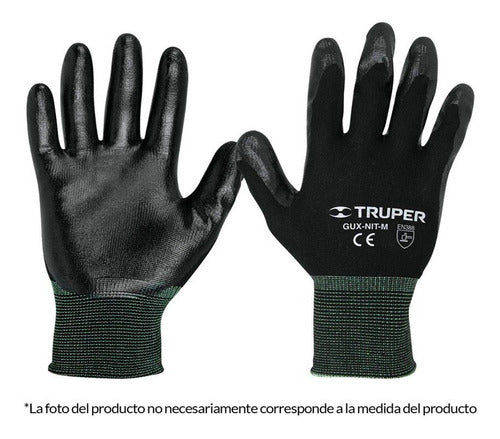 Guante Nylon Truper  Recubierto C Nitrilo Peq. # Gu-121