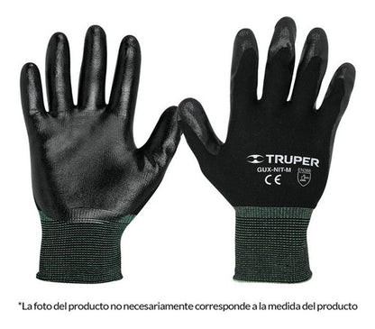 Guante Nylon Truper  Recubierto C Nitrilo Peq. # Gu-121