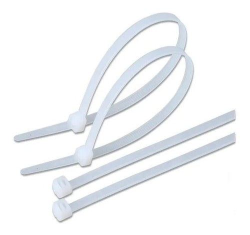 Bolsa Amarras Plásticas Blanca Tactix 250mm (100pzas)