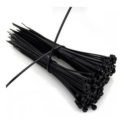 Bolsa Amarras Plásticas Negra Tactix 300mm (100pzas)