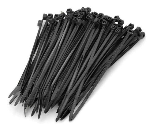 Bolsa Amarras Plásticas Negra Tactix 150mm  (100pzas)
