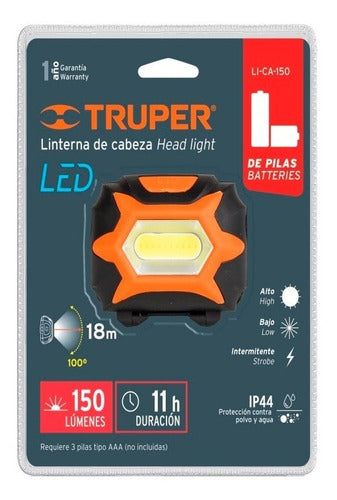 Linterna Cabeza Bicicleta Truper # Li-ca-150
