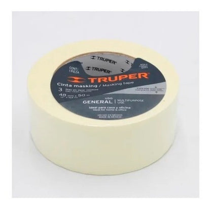 Cinta Masking (enmascarar) Truper 48mm X 50m #msk-2