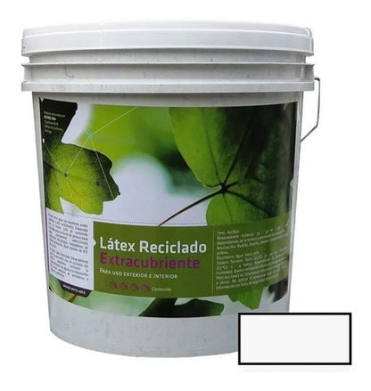 Latex Reciclado Pinturec Extracub Blanco Llama 4g