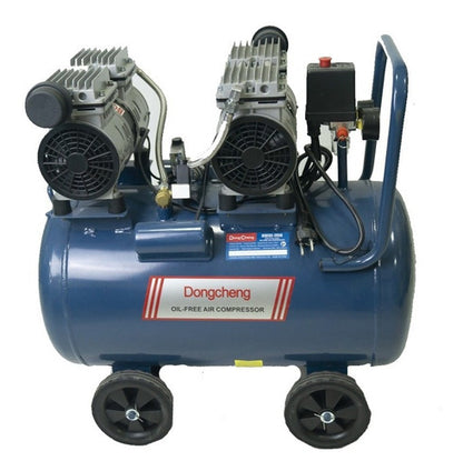 Compresor Silencioso 50 Lt Oil Free 1600w  Dongcheng 2,1 Hp
