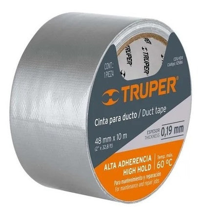 Cinta Para Ductos 48mmx10mtcdu-10x Truper