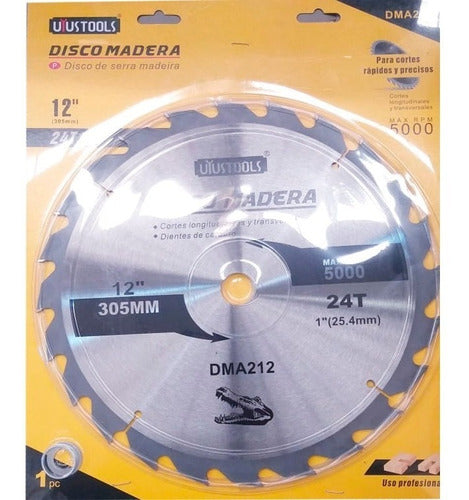 Disco Madera 12 X 24d Uyustools 1 Unidad