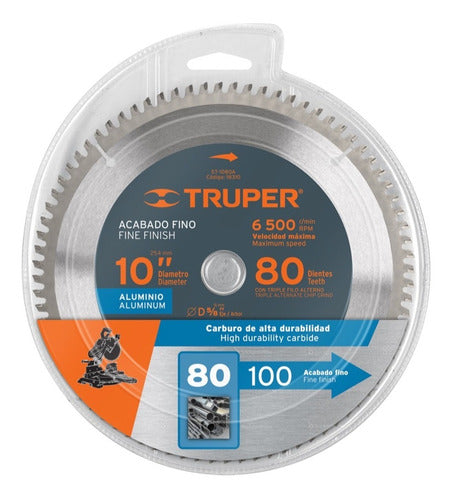 Sierra Circular Truper P/aluminio 10 X80 Dts.