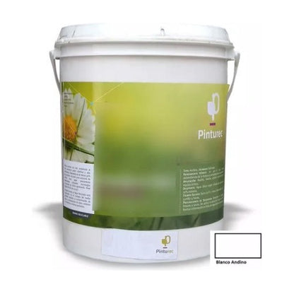 Esmalte Al Agua Reciclado Pinturec  Blanco Andino 1g