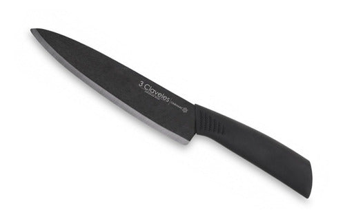 Cuchillo Cocinero Tres Claveles Ceramica Mango Soft  20 Cms