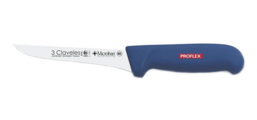 Cuchillo Tres Claveles Proflex 15 Cms Mgo.azul Deshuesar