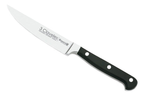 Cuchillo Chuletero Forjado Tres Claveles Inox 11 Cms
