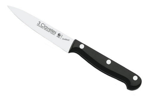 Cuchillo Tres Claveles Inox Uniblock 10 Cms Cocinero