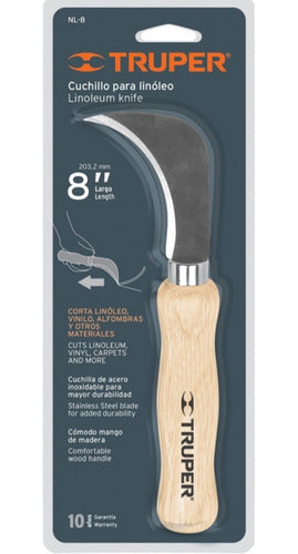 Cuchillo Truper Curvo Para Cortar Linoleo 8  # Nl-8