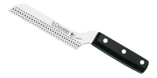 Cuchillo Tres Claveles Queso Inox Uniblock 12 Cms