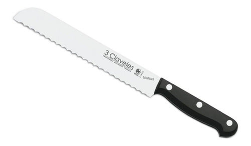 Cuchillo Tres Claveles Inox Uniblock 20cm Panero