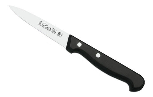 Cuchillo Tres Claveles Inoxidame Mando Abs 9cms Verduras