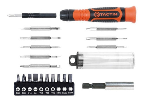 Atornillador Tactix  Punta Intercambiable - 22 Pzas