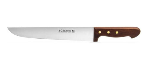 Cuchillo Tres Claveles Inox Mango Mader 25cms Carnicero