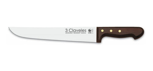 Cuchillo Tres Claveles Inox Mango Mader 25cms Carnicero