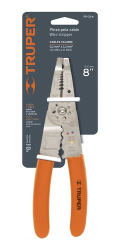 Alicate Pelacable Truper 8  P/ Terminales # Pe-ca 8''