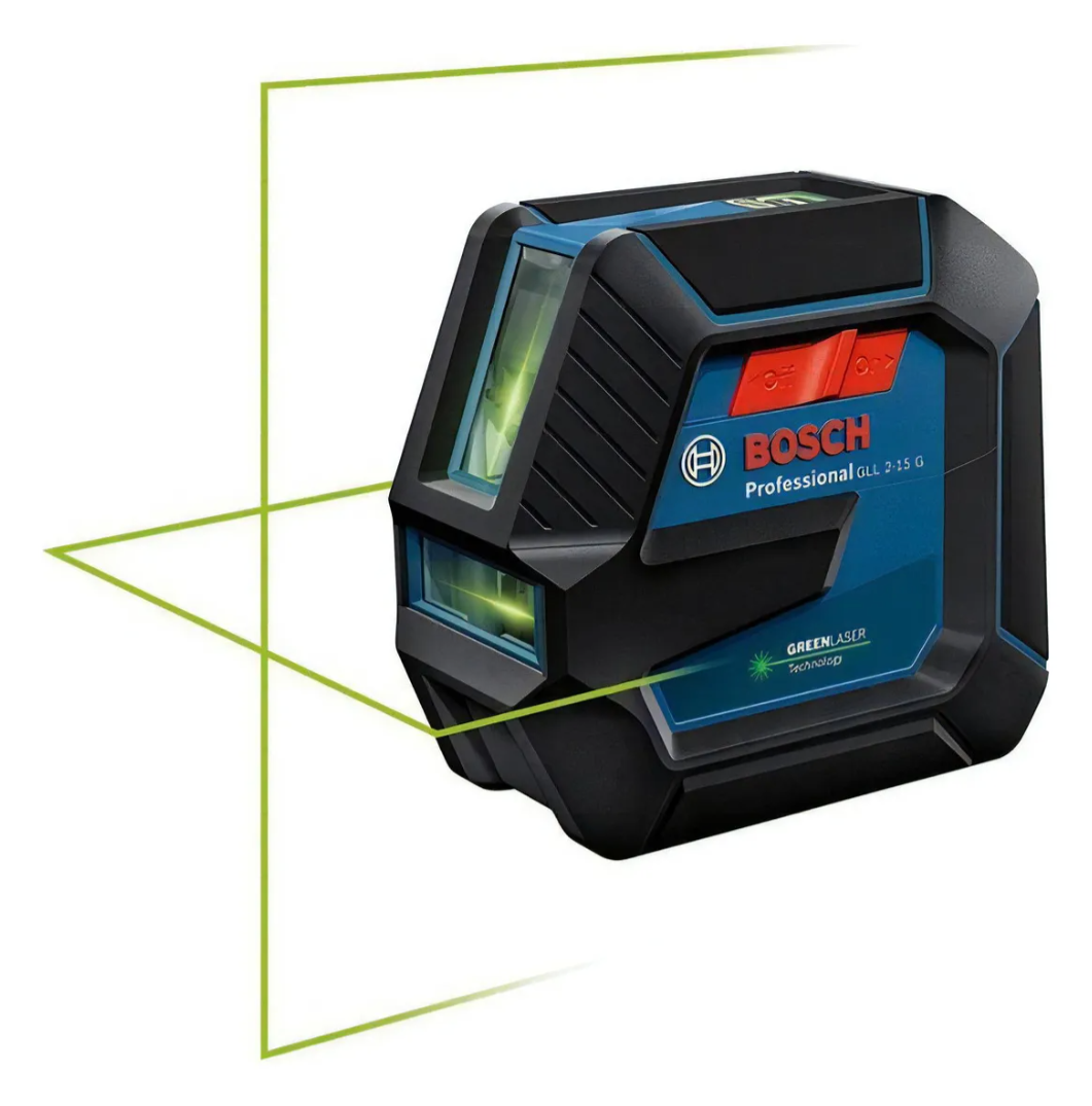 Nivel Láser De Líneas Verdes Bosch Gll 2-15 G 15 Mts
