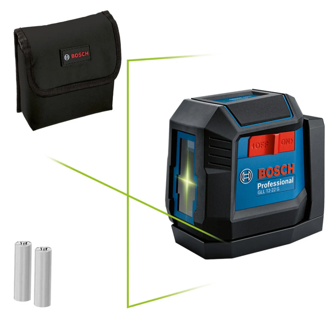 Nivel Láser Lineal Gll 12-22g Bosch Green Laser 12m
