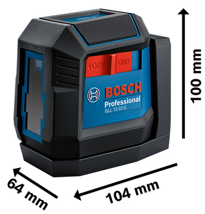 Nivel Láser Lineal Gll 12-22g Bosch Green Laser 12m