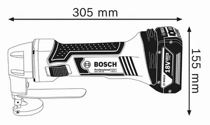 Cizalla Cortadora De Chapa A Bateria Bosch Gsc 18v-16 1.6 Mm