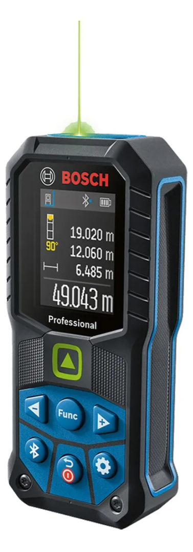 Medidor Láser Verde Bosch Glm 50-27 Cg Con Bluetooth