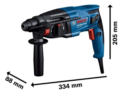 Rotomartillo Bosch Gbh 220 Sds-plus 720w Color Azul Frecuencia 50